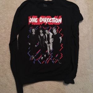 Black Long Sleeved 1D Shirt
